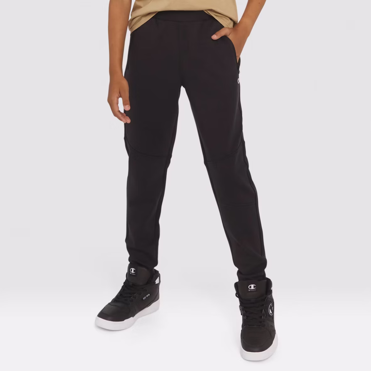 Champion Boys’ Double Knit Jogger Pants – Black