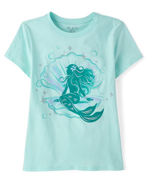 Children’s Place Girls Mermaid Tee